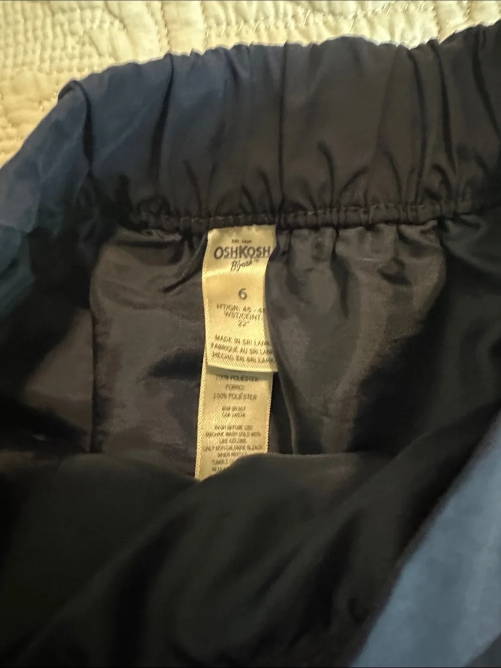 OshKosh B'gosh Navy Gathered A-Line Skirt size 5